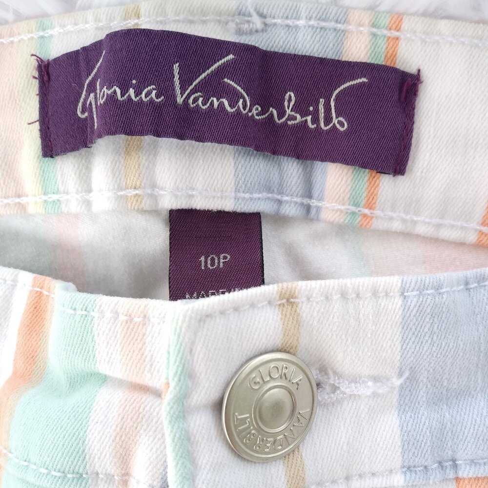 Gloria Vanderbilt Stretchy Bermuda Jean Shorts Fun Colors Size 12 Petite - Picture 6 of 15